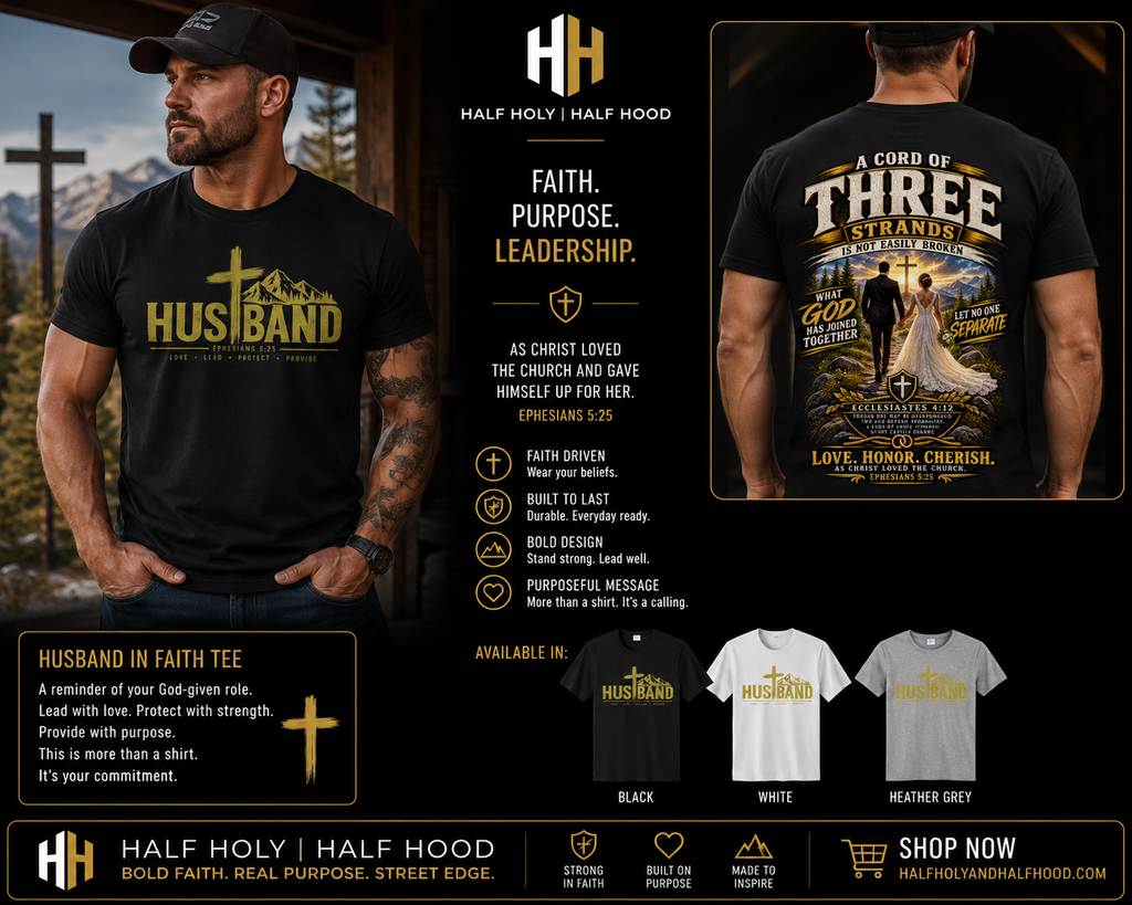 God at the Center — Husband Faith Tee