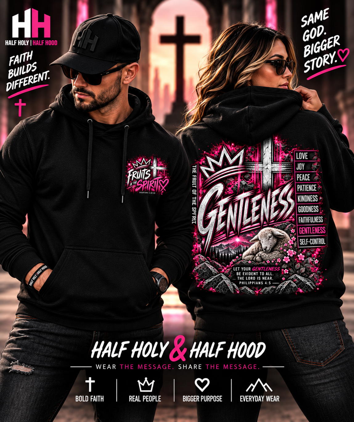 Fruits of the Spirit – Gentleness Unisex Faith Hoodie