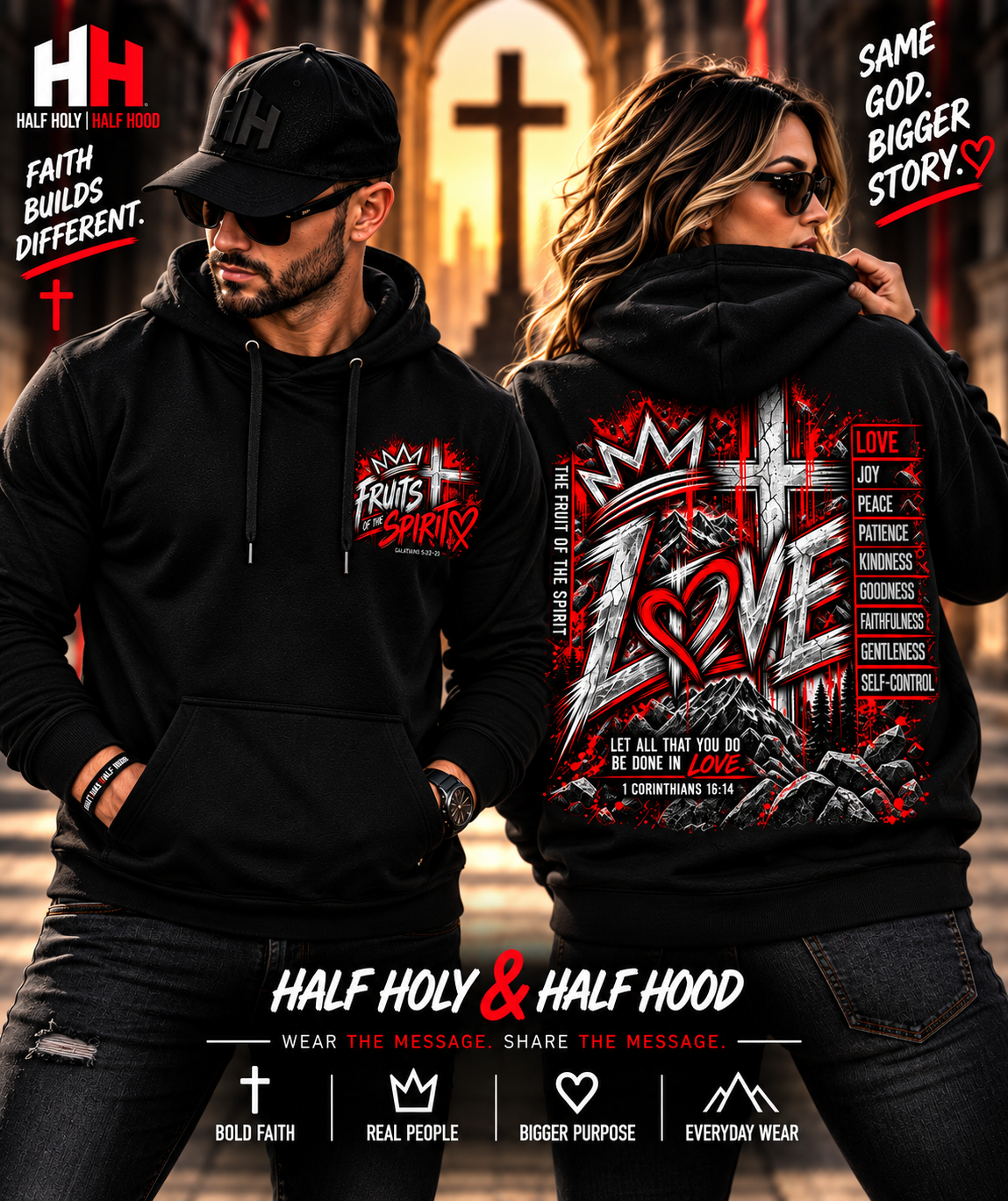 Fruits of the Spirit – Love Unisex Faith Hoodie