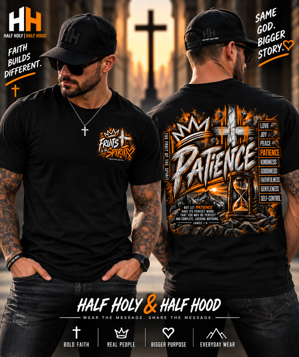 Fruit of the Spirit – Patience Men’s Faith Tee  Product Description