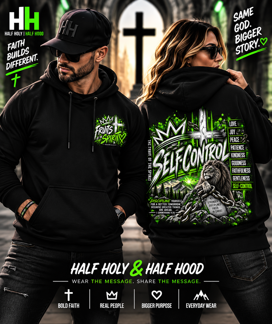Fruits of the Spirit – Self-Control Unisex Faith Hoodie