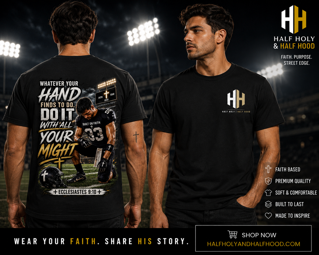 Do It With All Your Might™ Football Tee -
