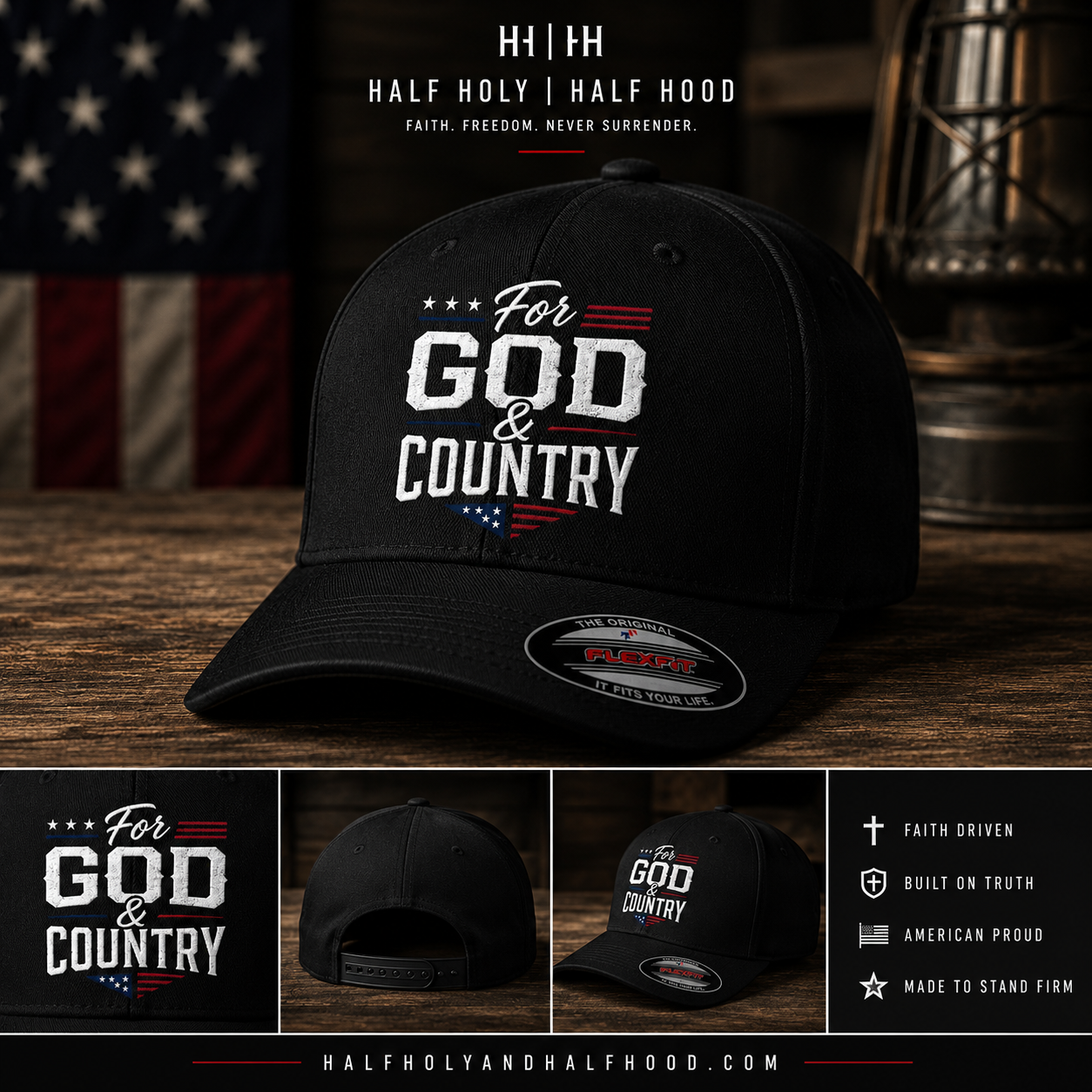 For God & Country Baseball Cap