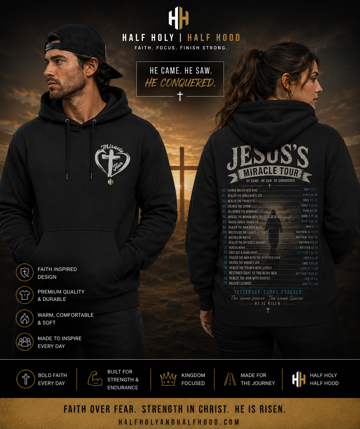 Jesus's Miracle Tour™ Pullover Hoodie