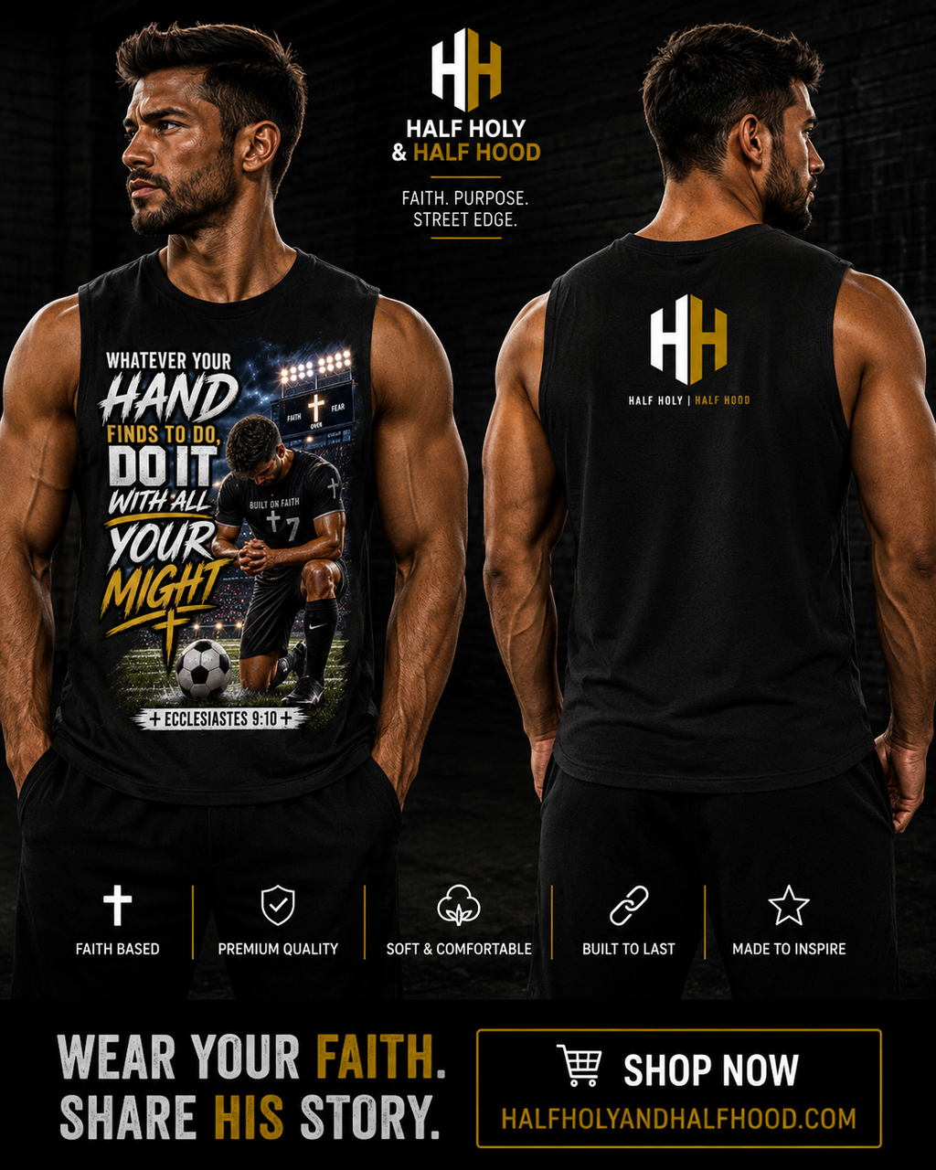 Play with Purpose Soccer Muscle Tank
