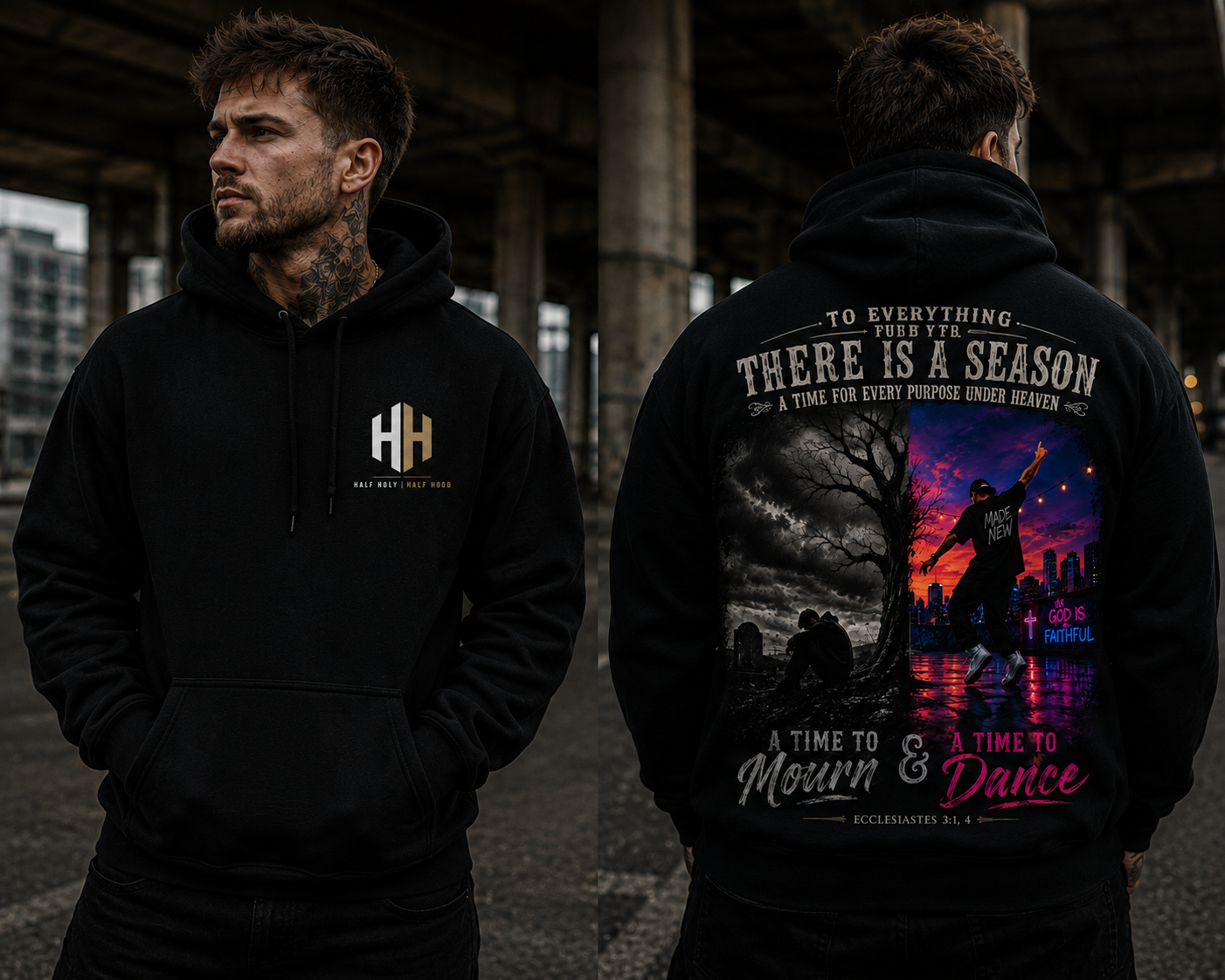 Ecclesiastes 3 Collection – A Time to Mourn & A Time to Dance - Hoodie