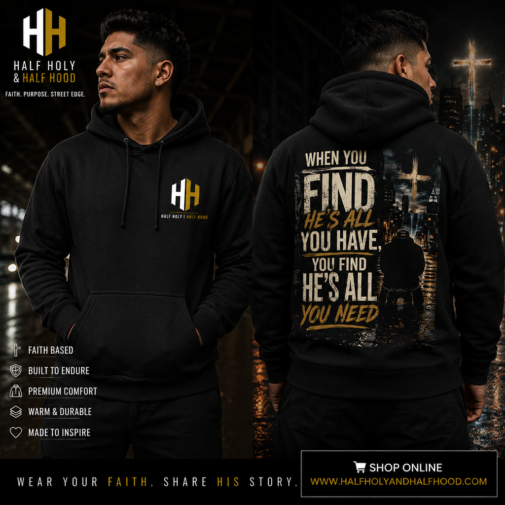 He's All You Need Pullover Hoodie