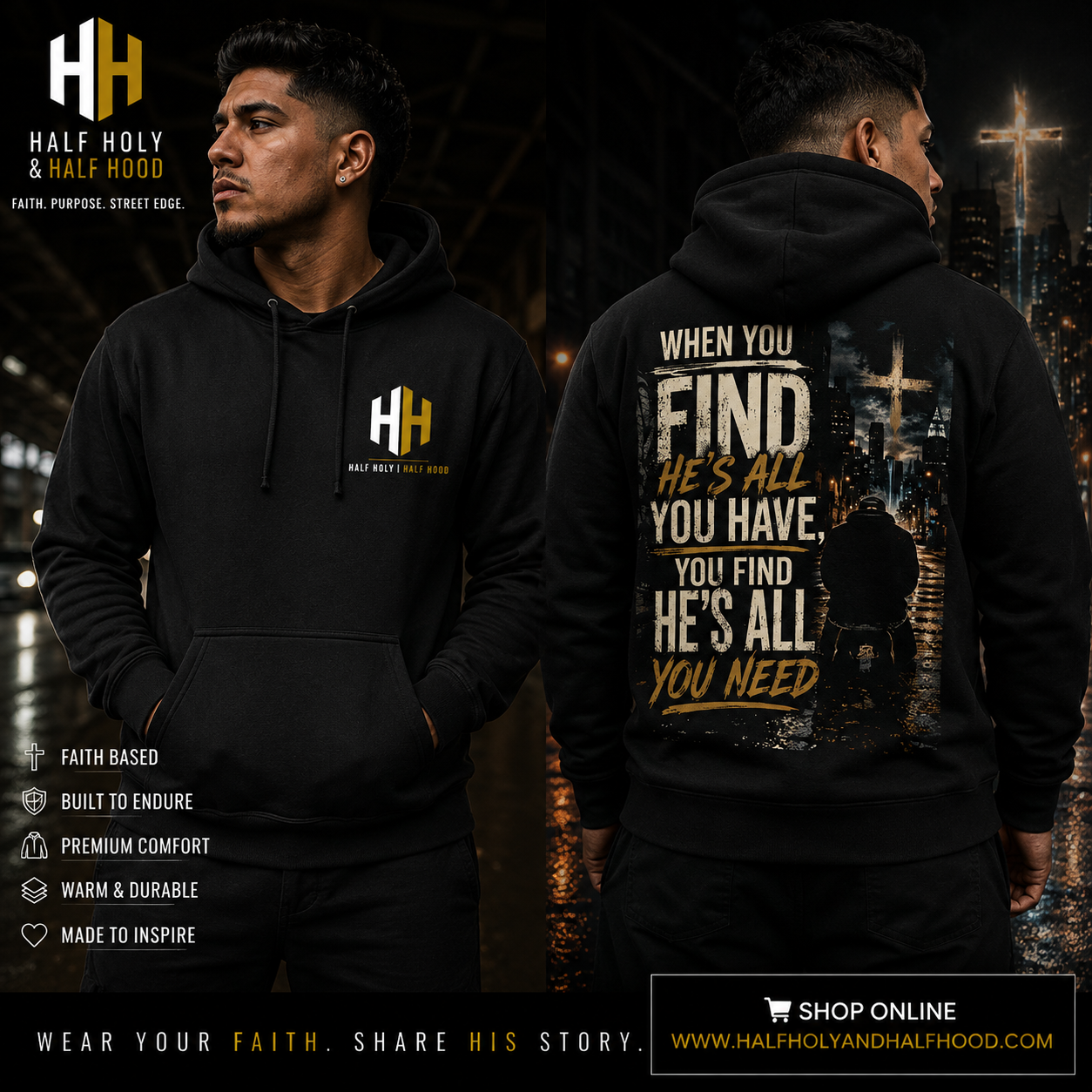 He's All You Need Pullover Hoodie