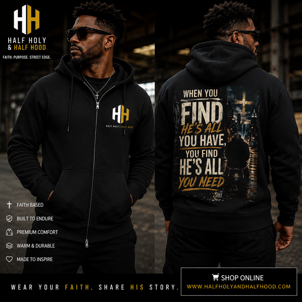 He's All You Need Full-Zip Hoodie