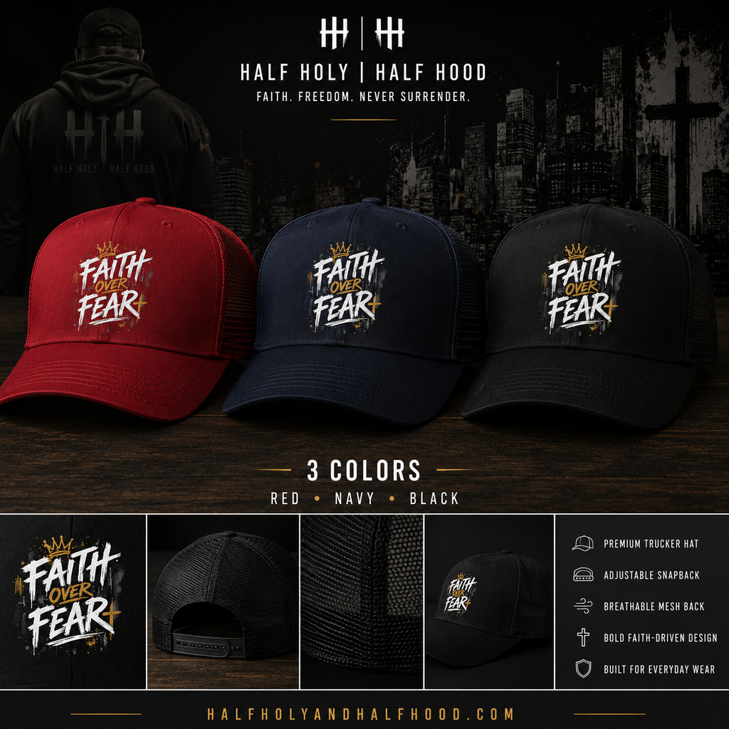 Faith Over Fear Trucker Hat
