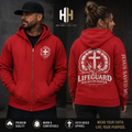 My Lifeguard Walks on Water™ Full-Zip Hoodie - Faith Above the Waves. Hope Beyond the Storm. - new