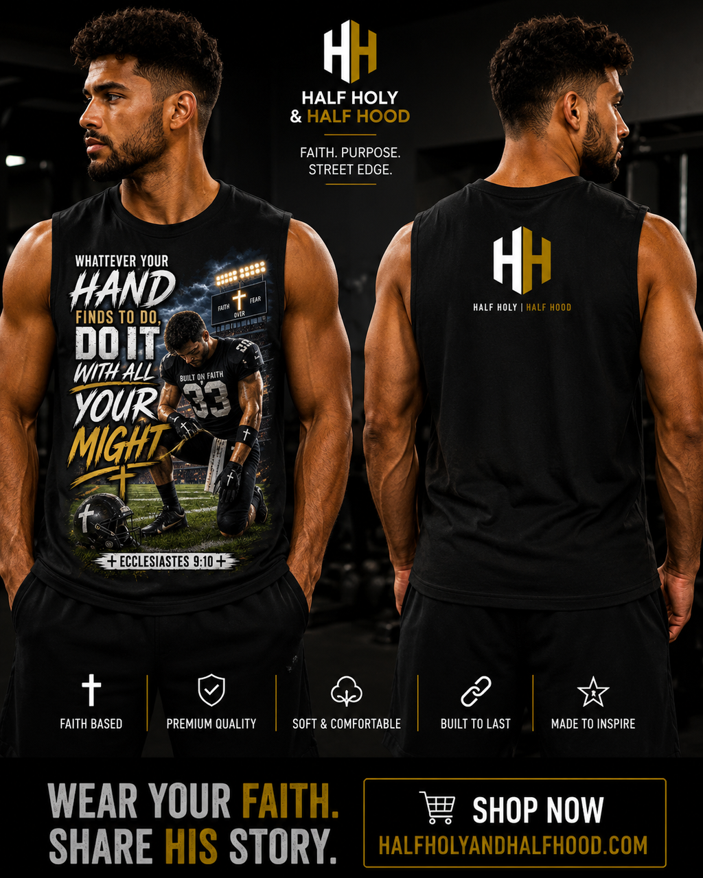 Play with Purpose Muscle Tank - Football