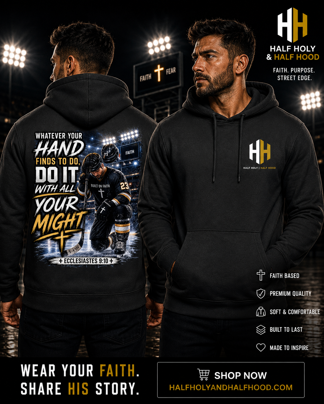 Play with Purpose Hockey Pullover Hoodie