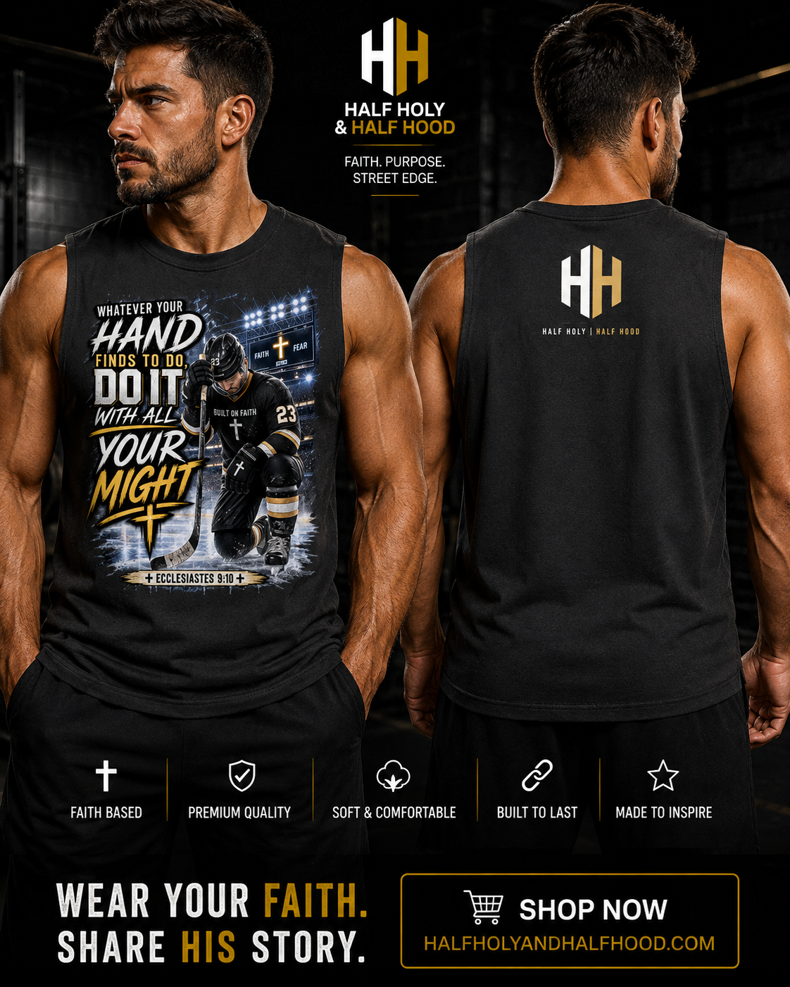 Play with Purpose Hockey Muscle Tank