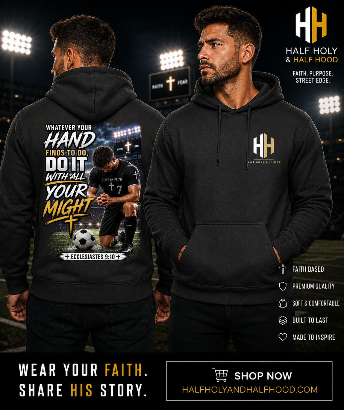 Play with Purpose Soccer Pullover Hoodie