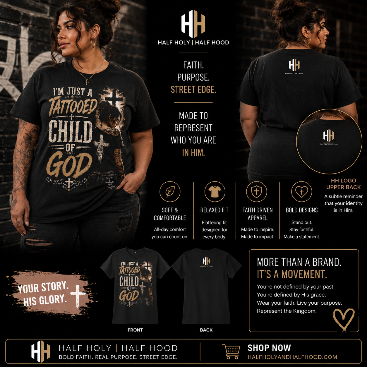 Tattooed Child of God Women’s Tee