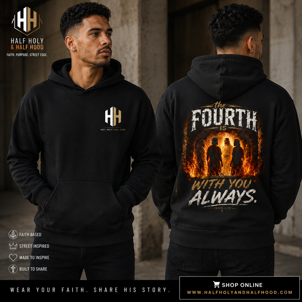 The Fourth Is With You Hoodie - Faith for the fire. Courage for the journey. Never alone -
