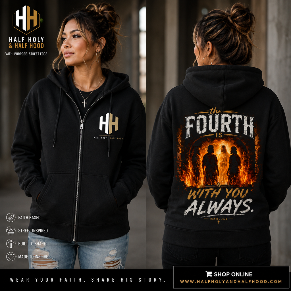The Fourth Is With You Full-Zip Hoodie Faith for the fire. Courage for the journey. Never alone