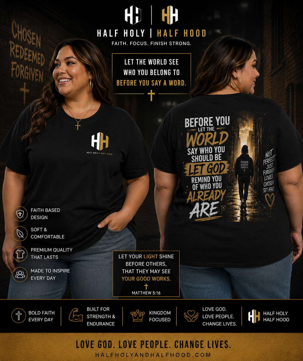 Identity in Christ™ Women's Tee - Chosen. Redeemed. Forgiven. Walk Boldly in Who God Says You Are.