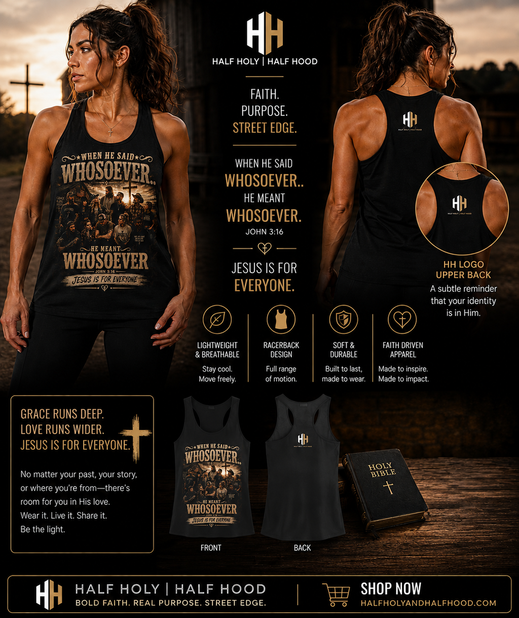 Whosoever Means Whosoever Country Edition – Women’s Racerback Tank