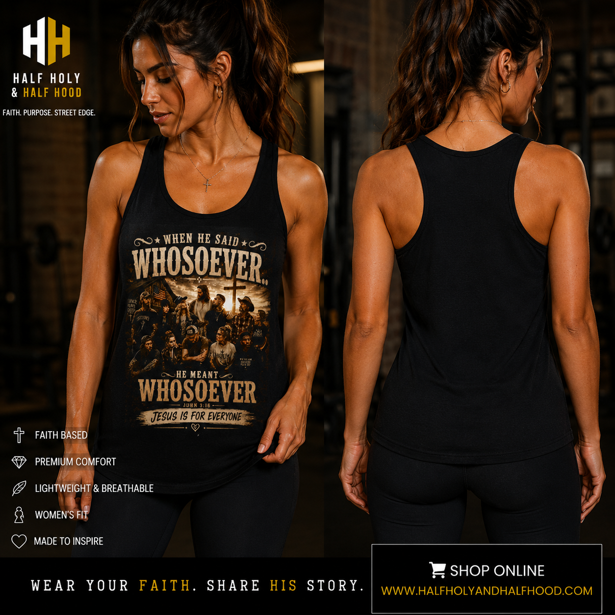 Whosoever Country Edition Women's Racerback Tank